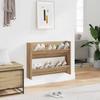 VidaXL Wall-mounted Shoe Cabinet Artisan Oak Engineered Wood, Shoe Rack, Shoe Storage, Support 856543