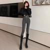 High Waist Jeans Women's Spring and Autumn Korean Version of Small Foot Pants Slim and Thin Pencil Pants Hip Pants Tide