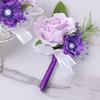 Artificial Flowers Boutonniere Wedding Prom Party Gift Romantic Men Groom for Bridal