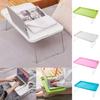 Foldable Laptop Bed Table Lap Desk Stand, Tray Dining Table With Slots, With Foldable Legs And Cup Slots