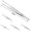 Food Barbecue Tongs Steel Churrasco Tweezers Clip Buffet BBQ Restaurant Tool New