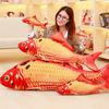 Simulated Carp Throw Pillow Koi Plush Toy Children's Doll Rag Doll Goldfish Doll Creative Gift Removable and Washable