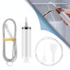 5Pcs Refrigerator Drain Clean Brush Wash Brush Suction Syringe Hose Fridge Cleaner Stick Dredge Tool 1.5M Drain Hole Kit MYY