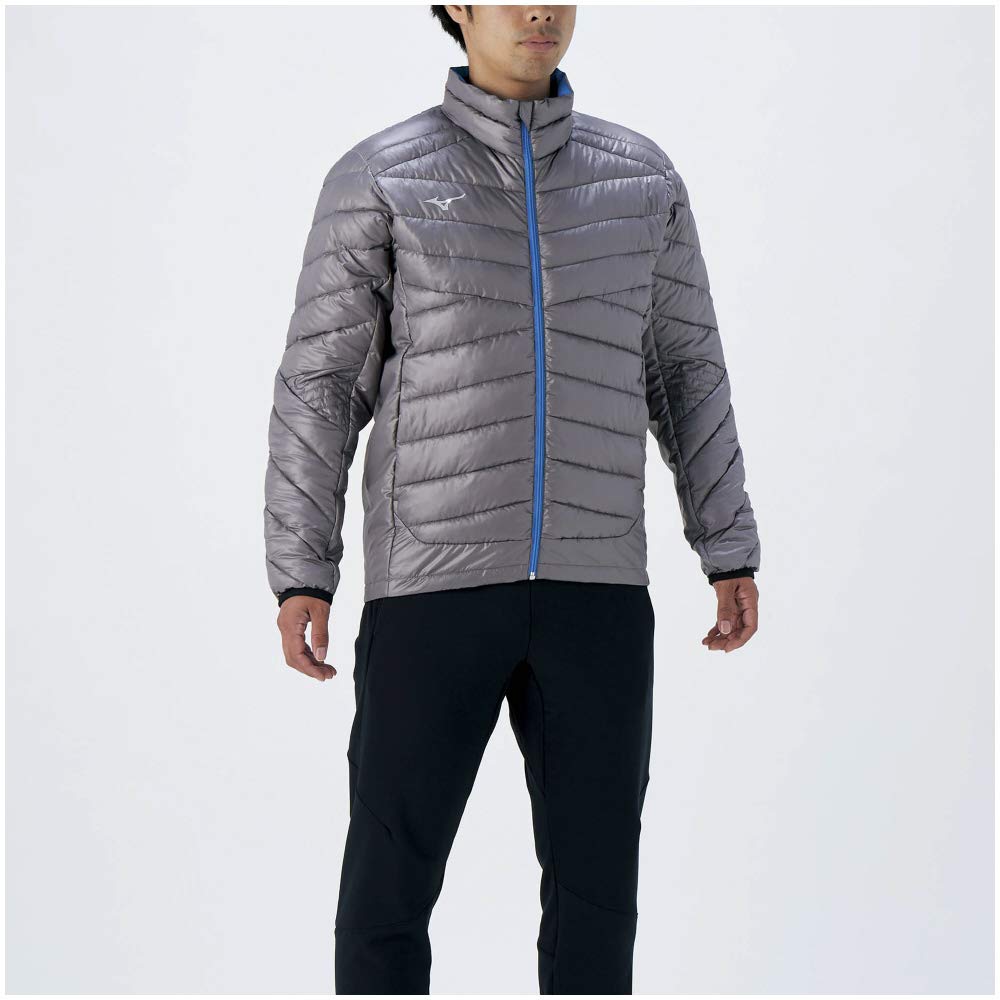 Mizuno Techfill Training Steeple Size XS Jacket, Men's, 32ME0535, Gray, (Japan XS)