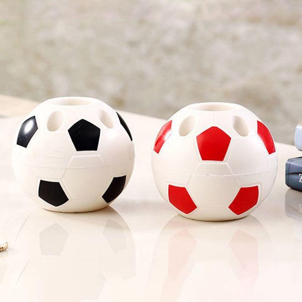 Desktop Storage Cartoon Football Pen Holder Pen Rack Soccer Shape Tool Pencil Toothbrush Holders
