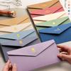5pcs Vintage Gift Paper Envelope Writing Letter Paper with Sealing Stickers for Postcard Greeting Card Wedding Invitation