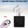 12V 2 Pin Frequency LED Flasher Relay Motorcycle Turn Signal