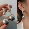 New Fashion Korean Bling Pearl Drop Dangle Earrings for Women Girls Luxury Shinying Zircon Wedding Earrings Jewelry Gift