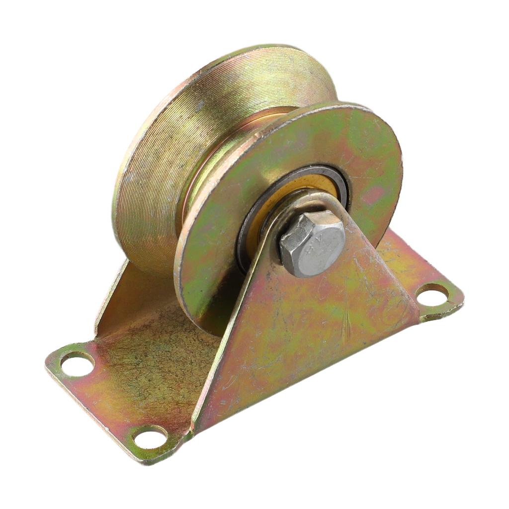 Sliding Door Pulley V Groove Wheel Heavy Duty Rigid Caster For Inverted Track Sliding Gate Roller Wheel Bearing Rollers