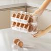 Space Saving Egg Tray Plastic Refrigerator Egg Storage Box Egg Dispenser  for Household