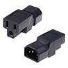 C14 To Nema 5-15R Pdu Usp Power Adapter Iec Male To Us Female Adapter Plug