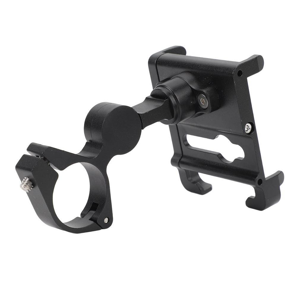 Phone Mount Aluminum Alloy Adjustable Anti Slip Cycling Handlebar Mounted Cell Phone Holder for