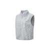 Solid Color Stand Collar Thick Casual Vest Women Vests White Gray SC1230102A-GR04