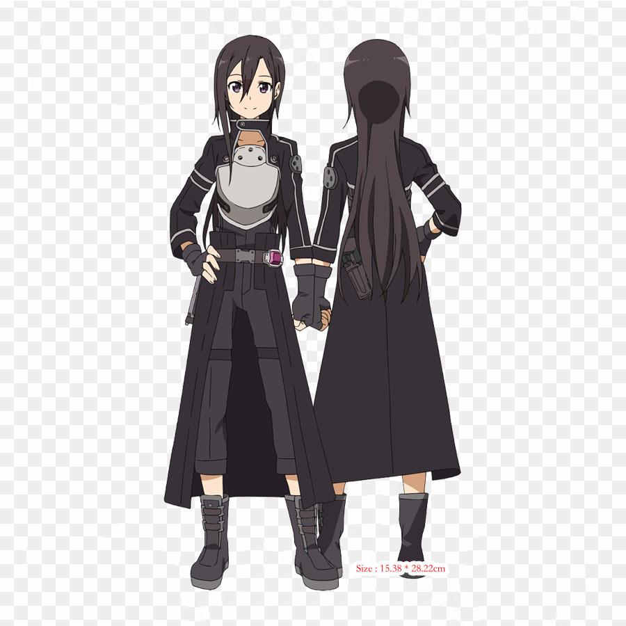Sword Art Online Kirito Costume Kirito Asuna Iron On Patches For Clothing Applique Stickers On Clothes Heat-Sensitive Custom Patch