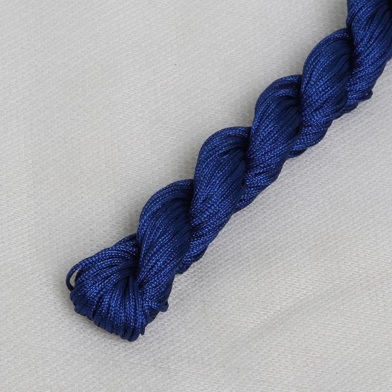 24M DIY Rope Nylon Cord Thread Chinese Knot Macrame Bracelet Braid String Knit Bead For DIY Necklace
