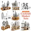 Stainless Steel Cocktail Shaker Set Mixer Bartender Kit Cobbler Boston Shaker Bars Set Tools Jigger Mixer Muddler Pourer Spoon