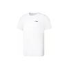 Li Ning Fitness Series SS23 Solid Color Logo Print Crew Neck Short Sleeve T-Shirt Men Tops White ATST615-3