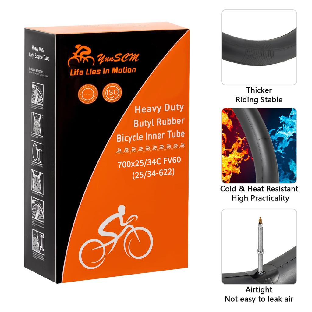 YunSCM 2 700 28C трубчатая стенка Presta style длинный вентиль 700 25C велосипедная камера для велосипеда 700 700 32C камера для шоссейного велосипеда 700 камера для покрышки 700 камера для шоссейного велосипеда 700 25C