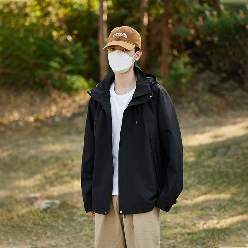 Mountain Splicing Jacket for Men and Women, Outdoor Travel, Mountaineering and Fishing Clothing, Windproof and Waterproof Sports Jacket