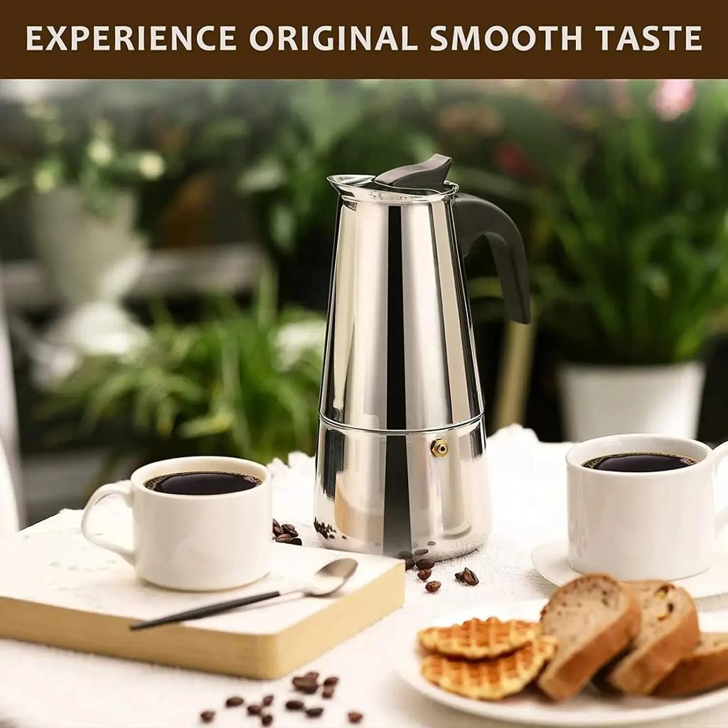 12/9/2Cup Moka Pot Caffe Machine Espresso Cups Coffee Makers Latte Percolator Stove Top Moka Coffee Maker Italian Coffee Machine