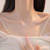 Smart Bow Necklace Women's Diamond-encrusted Light Luxury Niche Design Collarbone Chain Item Jewelry