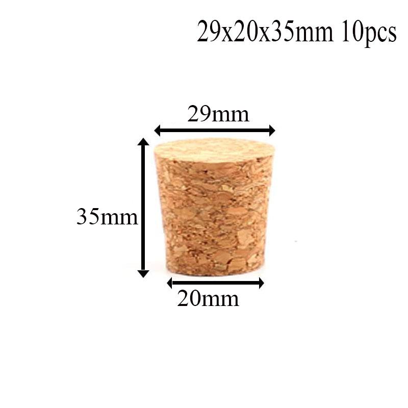 5/100pc Tops DIA 8mm To 58mm Wooden Cork Lab Test Tube Stopper Kettle Pudding Bottle Cork Cap Burette Tube Wood Plug Cork Stopper