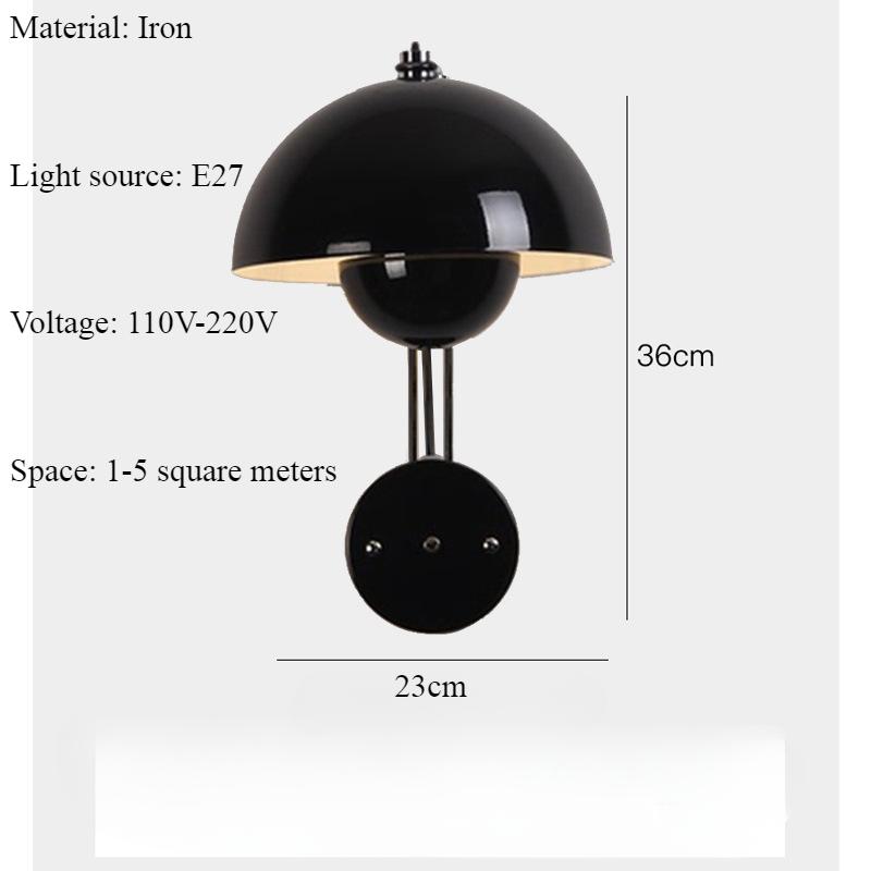 Danish Designer Flower Bud Wall Lamp Bedroom Bedside Lamp Simple Luxurious Decoration TV Background Wall Children Room Wall Lamp