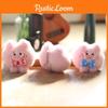 Pig Bow Cute Plush Stuffed Toy Keychain Bag Decor Pp Cotton Gift Girls For