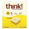 Think!, High Protein Bar, Lemon Delight, 10 Bars, 60 G (2.1 Oz) Each