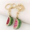 Creative Watermelon Alloy Keychain Fruit Key Rings Handbag Decorative Pendant Ornaments Gift