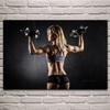 Modern Gym Fitness Canvas Painting Bodybuilding Character Wall Art Poster Sexy Men Women Muscle Wall Picture Mural Cuadros
