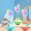 Cat Toy Tumbler Feather Bell Tease Cat Stick Ring Ball Spring Does Not Fall Ball