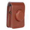 Camera Case Vintage Waterproof Soft PU Leather Protective Case with Detachable Strap for Instax