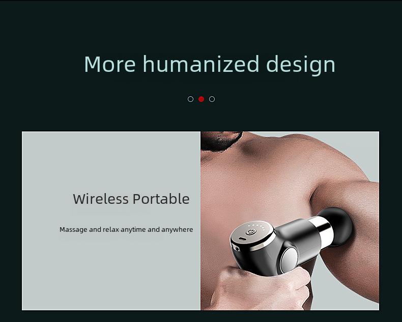 Mini LCD Portable Muscle Massage Gun for Health and Fitness