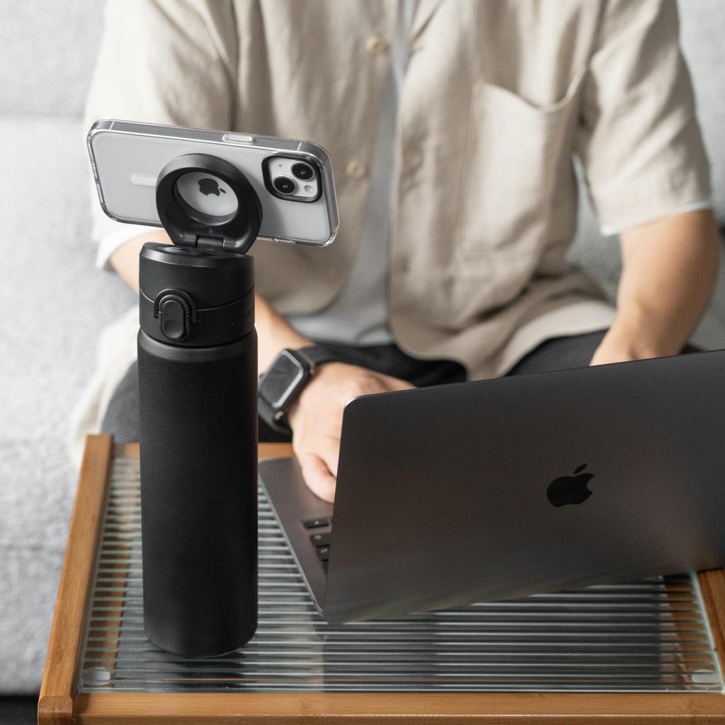 RHINOSHIELD AquaStand Magnetic Bottle 700ml Thermal Insulation Round Mouth Direct Drinking Stainless Steel Water Bottle Water Bottle with MagSafe