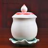 Creative Ceramic Relief Lotus Holy Water Cup Buddha In Front of Guanyin Buddha Set for Buddha Cup Decoration Feng Shui