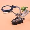 Desktop Magnifier Welding Magnifying Glass LED Holder Soldering Repair Tool Loupe Third Hand for Sol