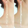 Linear Long Tassels Zircon Dangle Earrings For Women