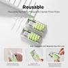 Dental Refillable Floss Pick Holder Dental Floss Pick Dispenser Travel Floss Storage Case with 10 Count Adult Floss Picks