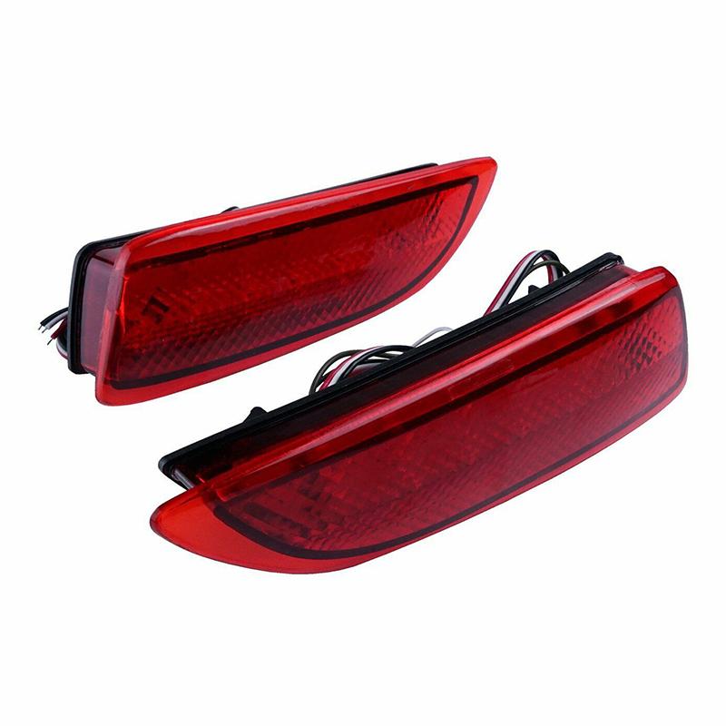 One Pair Car LED Reflector Lamp Rear Bumper Tail Driving Stop Signal Brake Lights For Toyota Corolla 2011-2013 For Lexus CT200