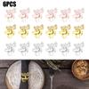 Xmas Napkin Rings Deer Shaped Holders Buckles Party Serviette Christmas Decoration Supplies 1/6 PCS
