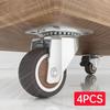 4PCS Furniture Caster 1''/2'' Soft Rubber Universal Wheel Swivel Caster Roller For Platform Trolley Accessory Furniture