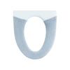 OKA Cocoon Toilet Seat Cover, Washable and Heated, Blue (Washable, Heated, Knit, Warm, Soft Cushion)