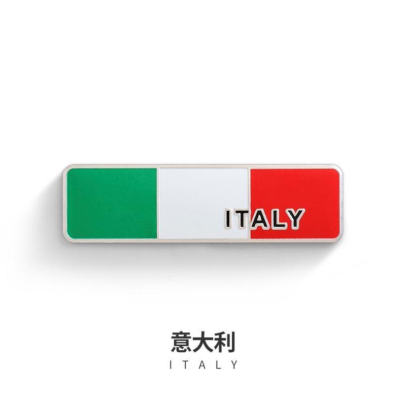 Car Styling 3D Aluminum UK Germany USA Russia France Sweden Malaysia Indonesia National Flag Emblem Badge Motorcycle Car Sticker