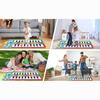 Piano Mat for Toddlers 1-3,44" X 20" Double Keyboard Music Floor Dance Mat 20 Keys with 8 Instrument Sounds,Learning Educational Toys Gifts for Baby