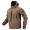 Tactical Fleece Jacket Men Winter Warm Hooded Military Jacket Casual Outdoor Hiking Hoodie Outerwear Coat with Many Pockets