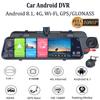 Car Android DVR Mirror / Car Recorder GX9 Android 8.1, 4G, WiFi, GPS Navigation,Dual Lens, with GPS Radar Function and Remote Monitoring