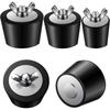 Black Swimming Pool Leak Proof With Stainless Steel Screw Pool Plugs Pool Winterizing Plug