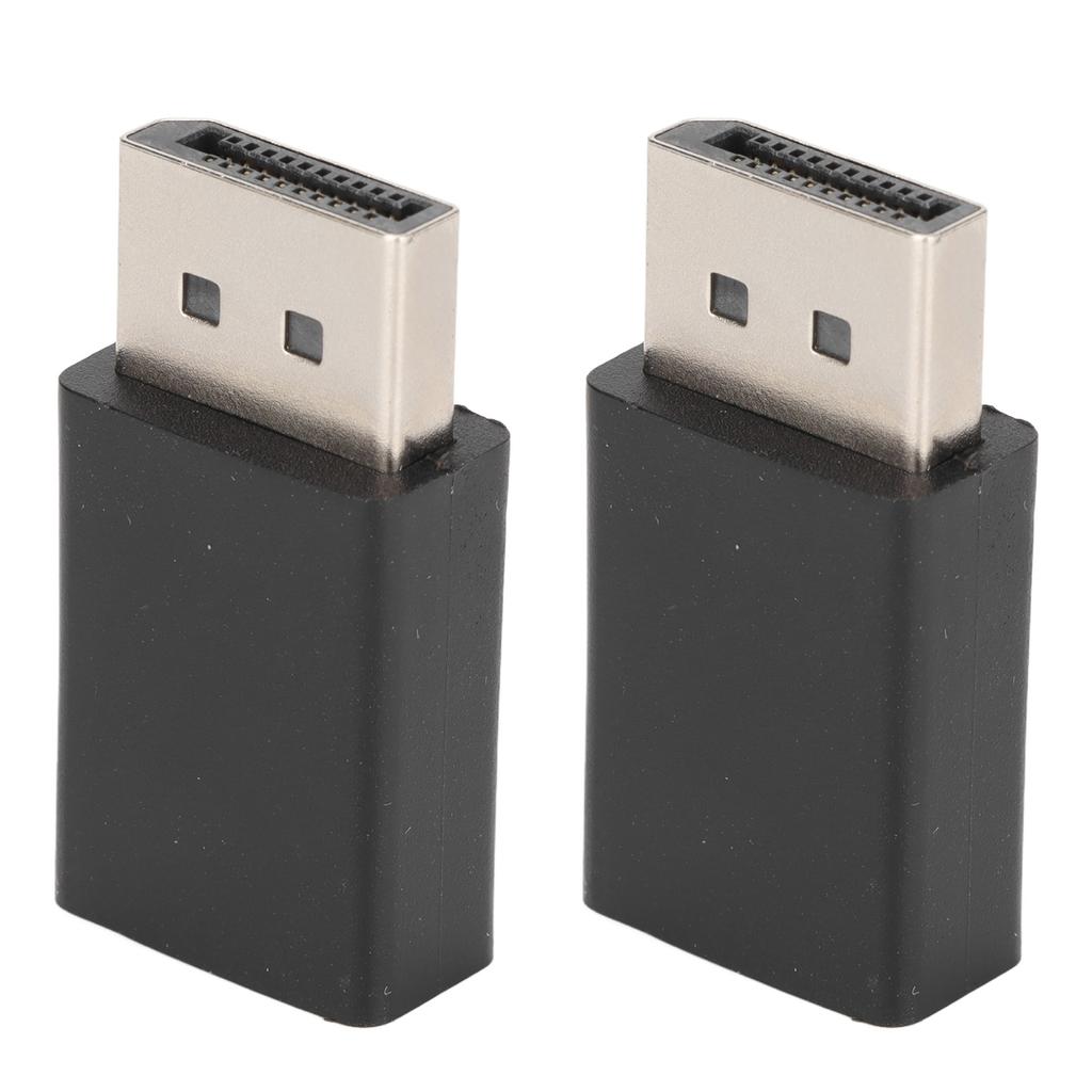2Pcs DP Male To MINI DP Female Adapter High Resolution 8K 2 Modes Small Portable Lightweight