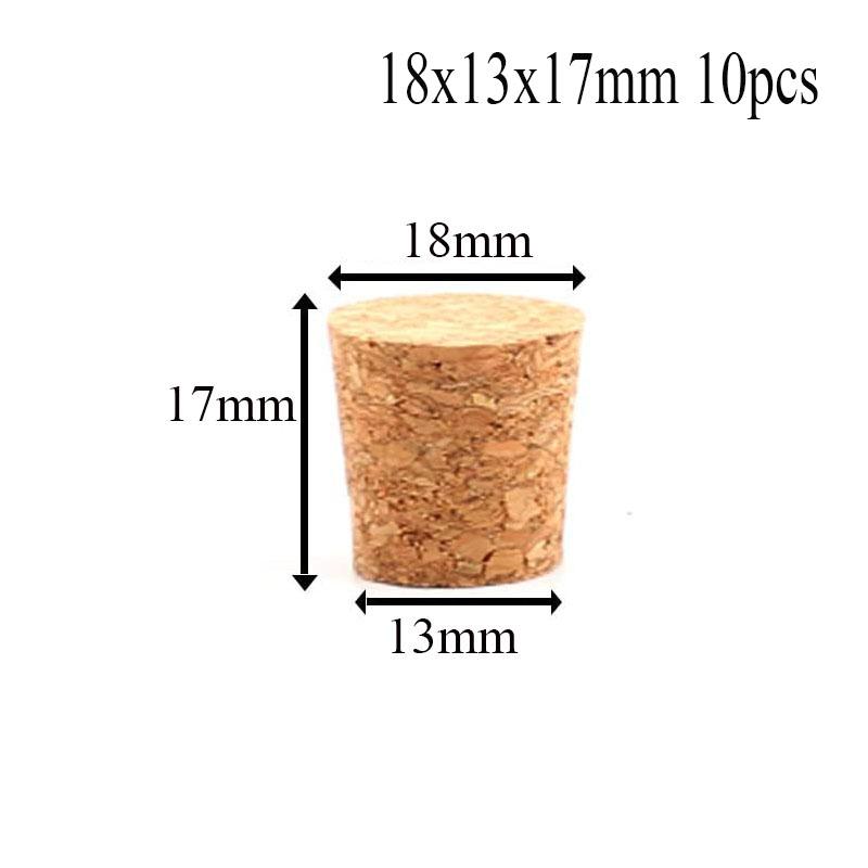 5/100pc Tops DIA 8mm To 58mm Wooden Cork Lab Test Tube Stopper Kettle Pudding Bottle Cork Cap Burette Tube Wood Plug Cork Stopper
